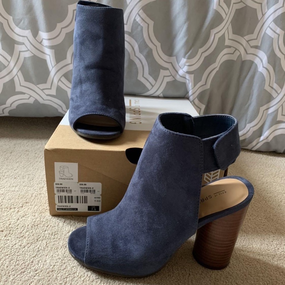 Call It Spring blue booties